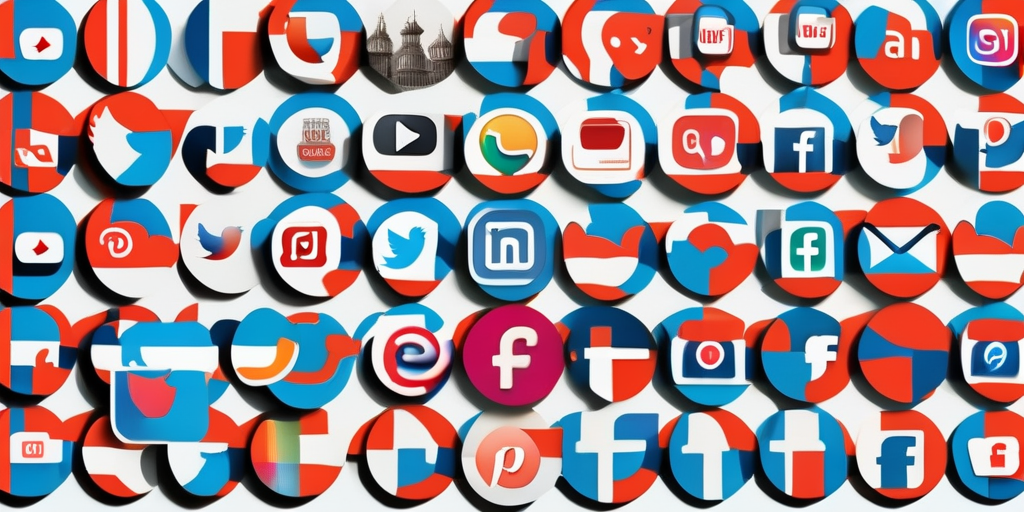 Логотипы различных социальных сетей