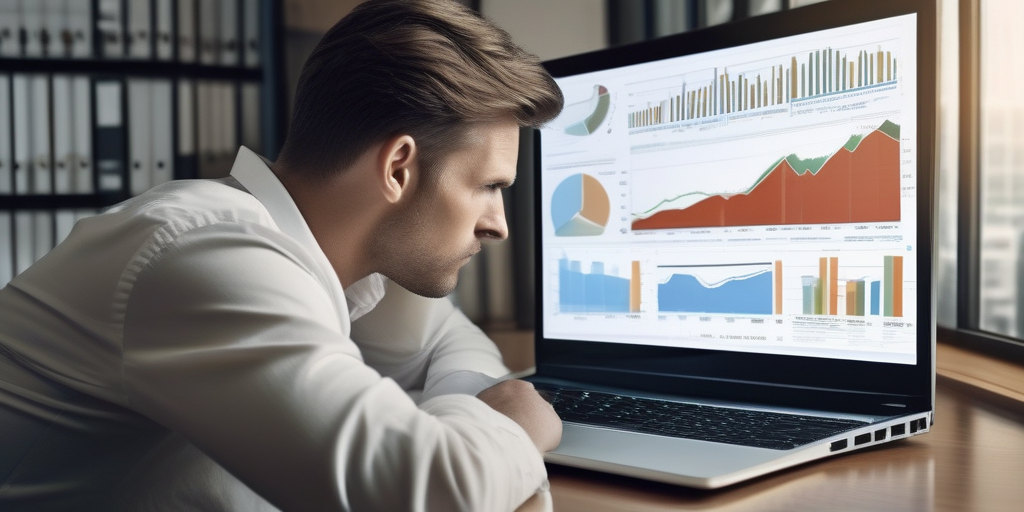 Человек, изучающий рекламную кампанию