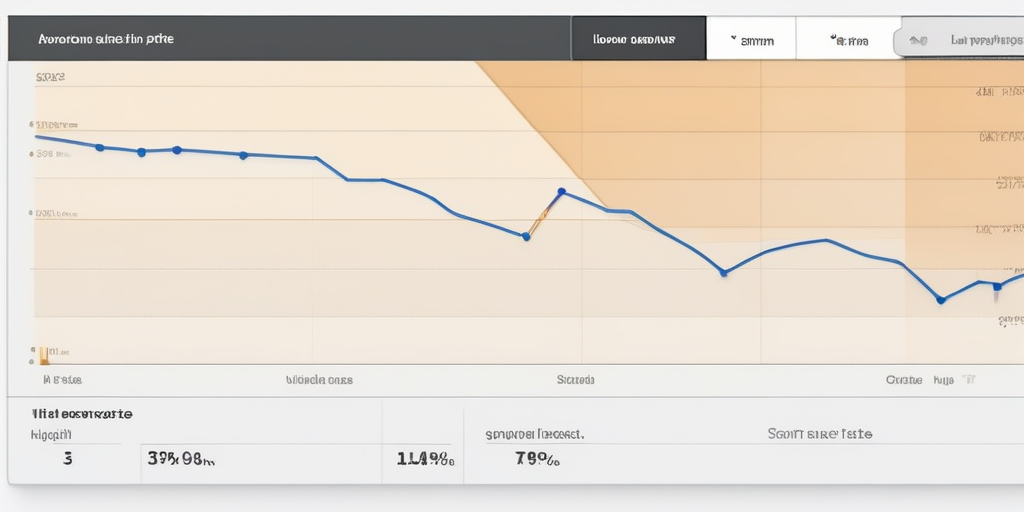 График трафика в Google Analytics с высоким показателем отказов