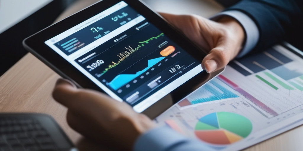 Человек анализирует статистику в социальных сетях