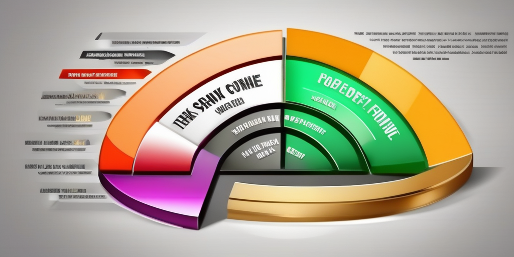 Круговая диаграмма различных способов заработка в интернете, где 