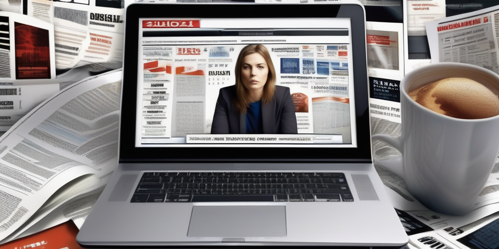 Человек смотрит на экран с рекламой, выглядит расстроенным