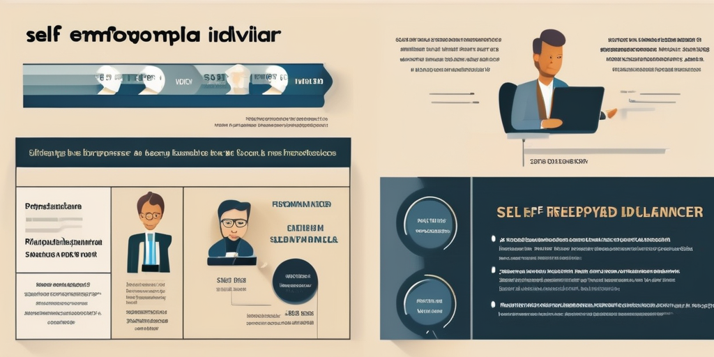 Инфографика, объясняющая различия между самозанятостью и фрилансом.