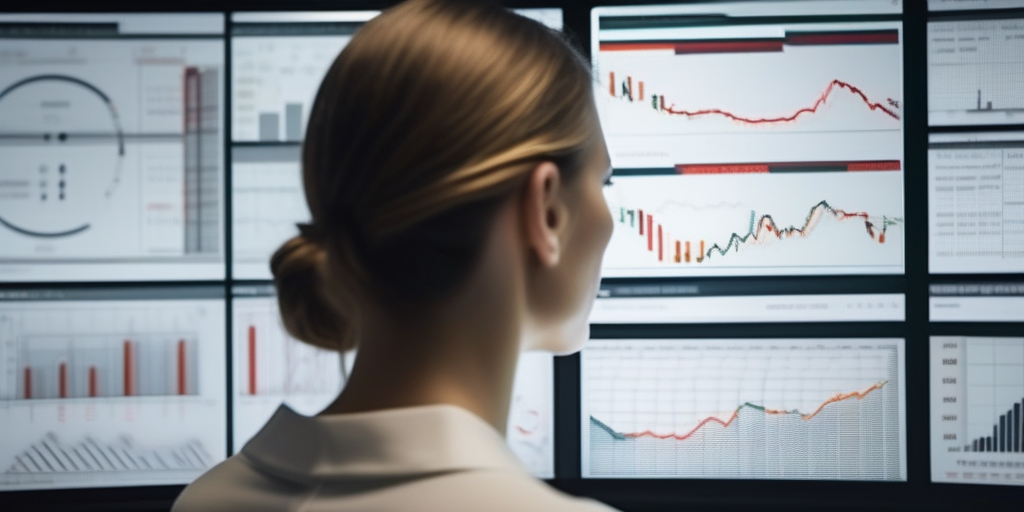 Человек анализирует данные о трафике на экране