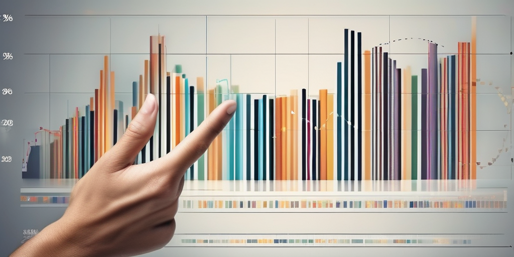 Рука указывает на график, сравнивающий разные платформы обмена трафиком.