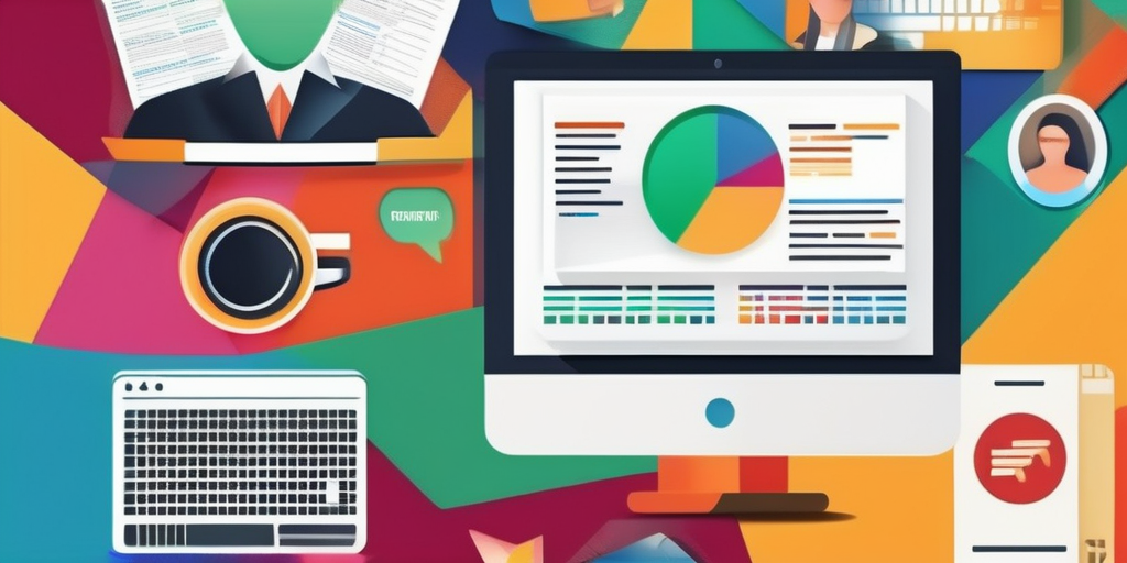 Коллаж иконок, представляющих различные возможности заработка в интернете.