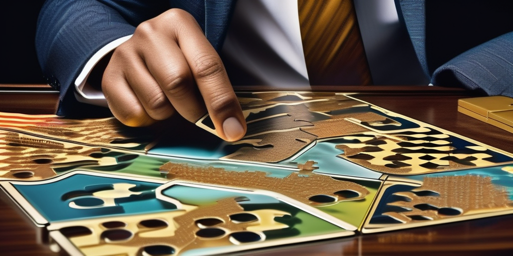 Иллюстрация детектива, решающего головоломку, символизирующую арбитраж трафика.