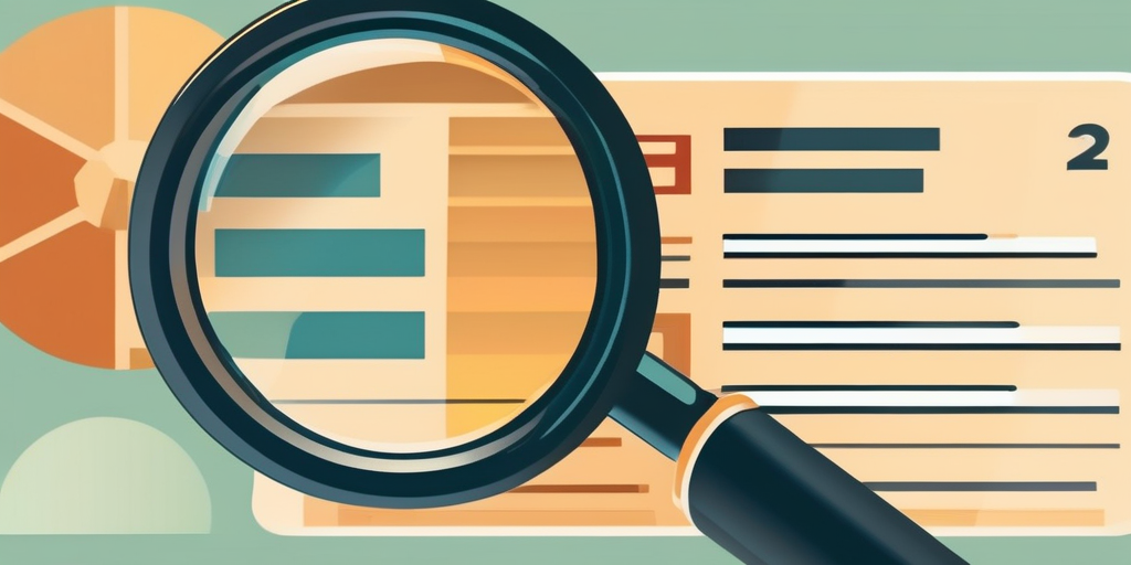 Лупа, рассматривающая веб-сайт