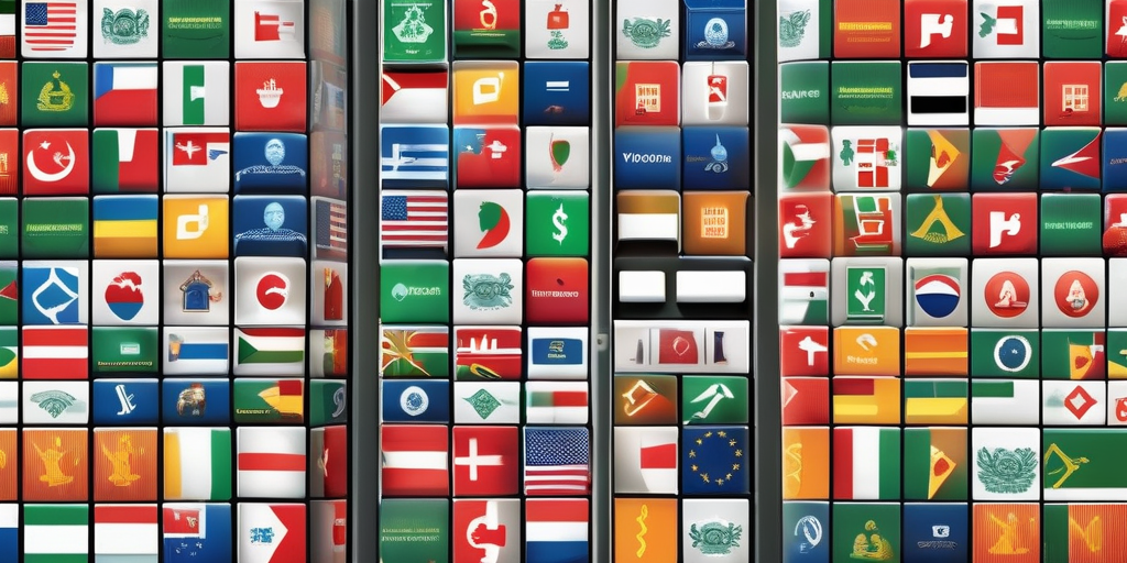 Различные иконки и символы онлайн-заработка, объединенные в единое изображение