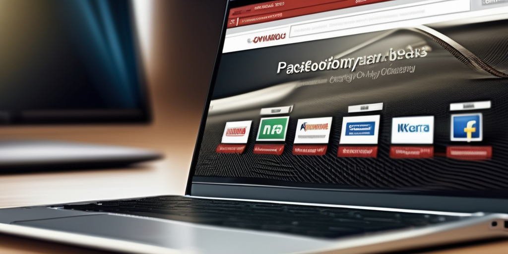 Рука кликает по ссылке на ноутбуке, на экране видна реклама