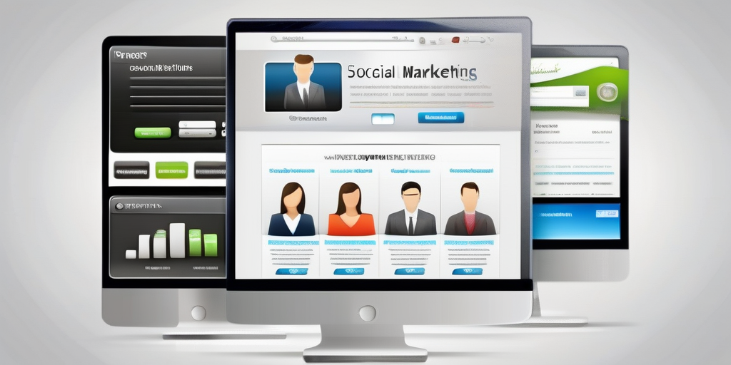 Графика, иллюстрирующая различные онлайн-маркетинговые каналы, связанные с центральным сайтом