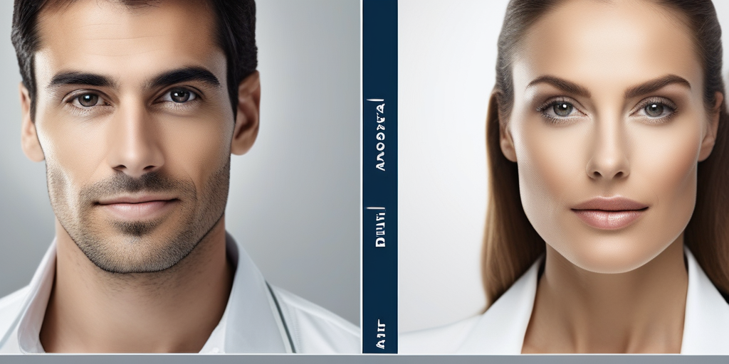 Схема A/B тестирования, показывающая две разные версии рекламы и их результаты