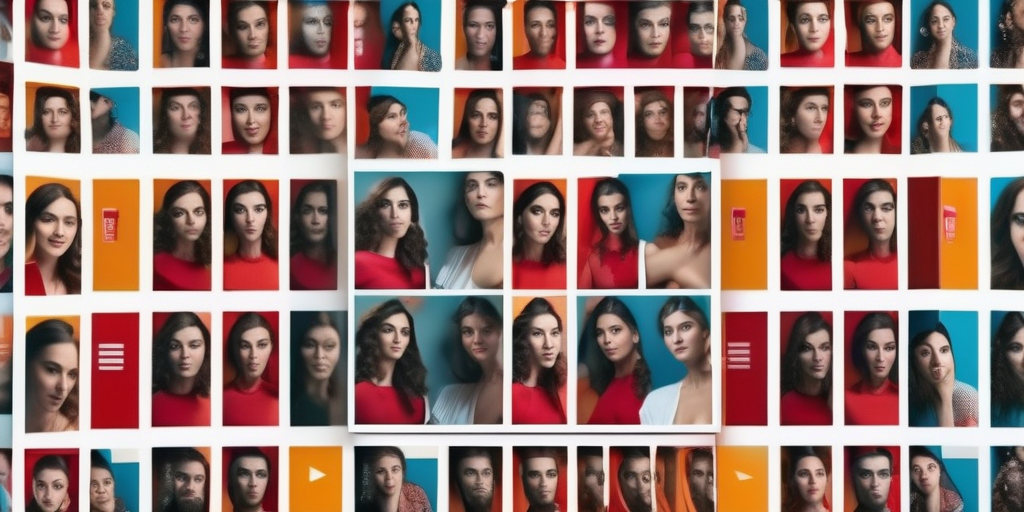 Различные стили YouTube Shorts на разделенном экране: комедия, обучающие видео, музыка.