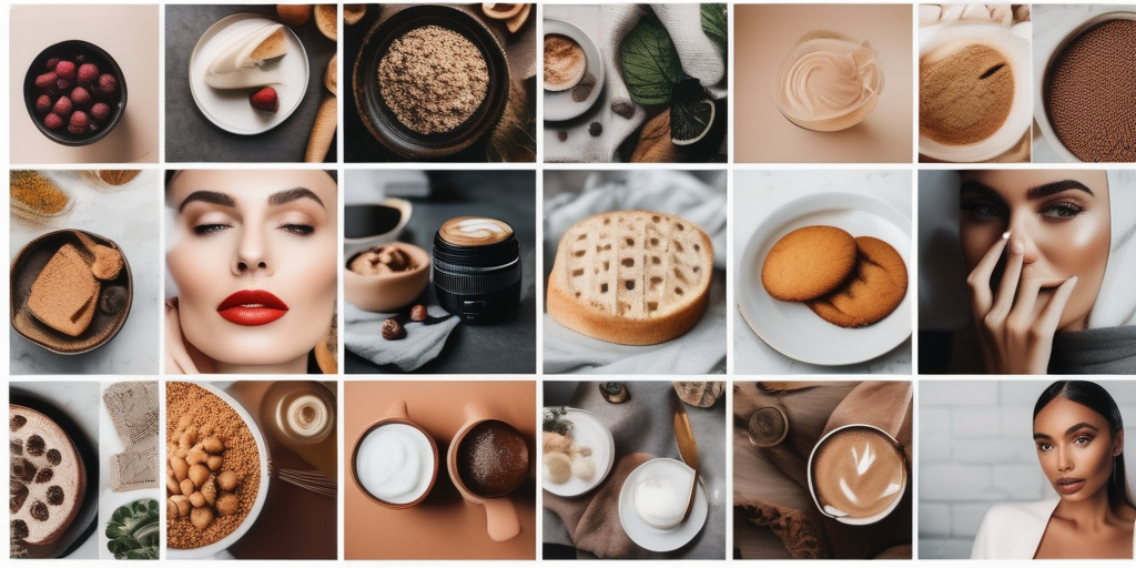 Коллаж из постов Instagram, демонстрирующий различные способы продвижения сайта.