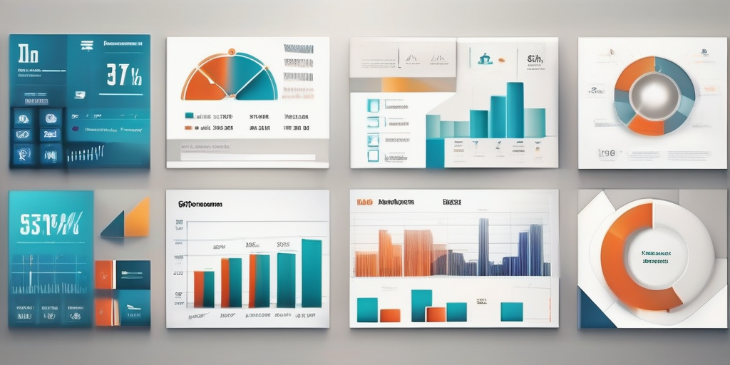 Коллаж из иконок социальных сетей и графиков, иллюстрирующий анализ конкуренции