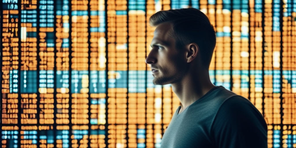 Человек выбирает домен на экране