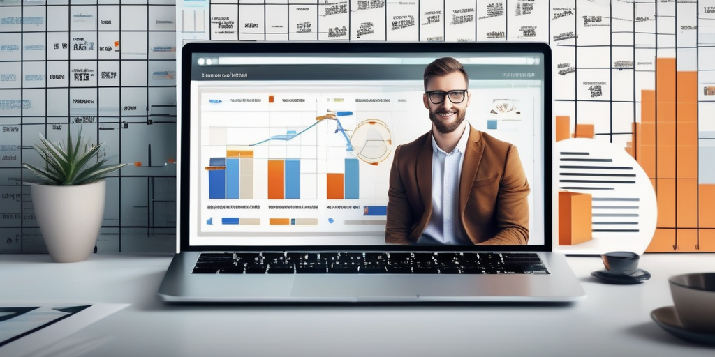 Маркетолог, работающий над продвижением сайта