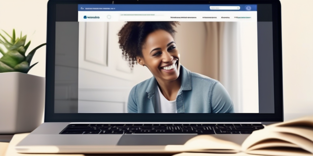 Человек, уверенно смотрящий на ноутбук и изучающий онлайн-курсы