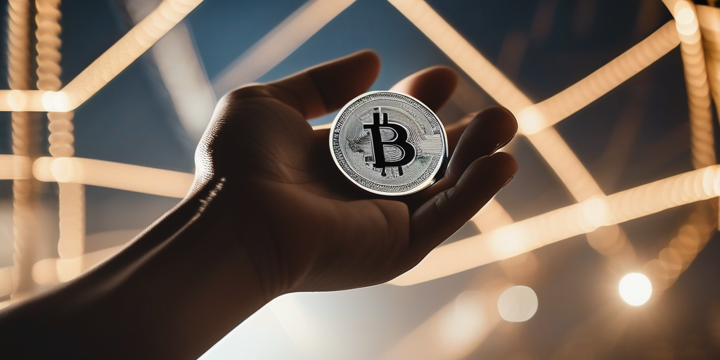 Рука, держащая токен DAO